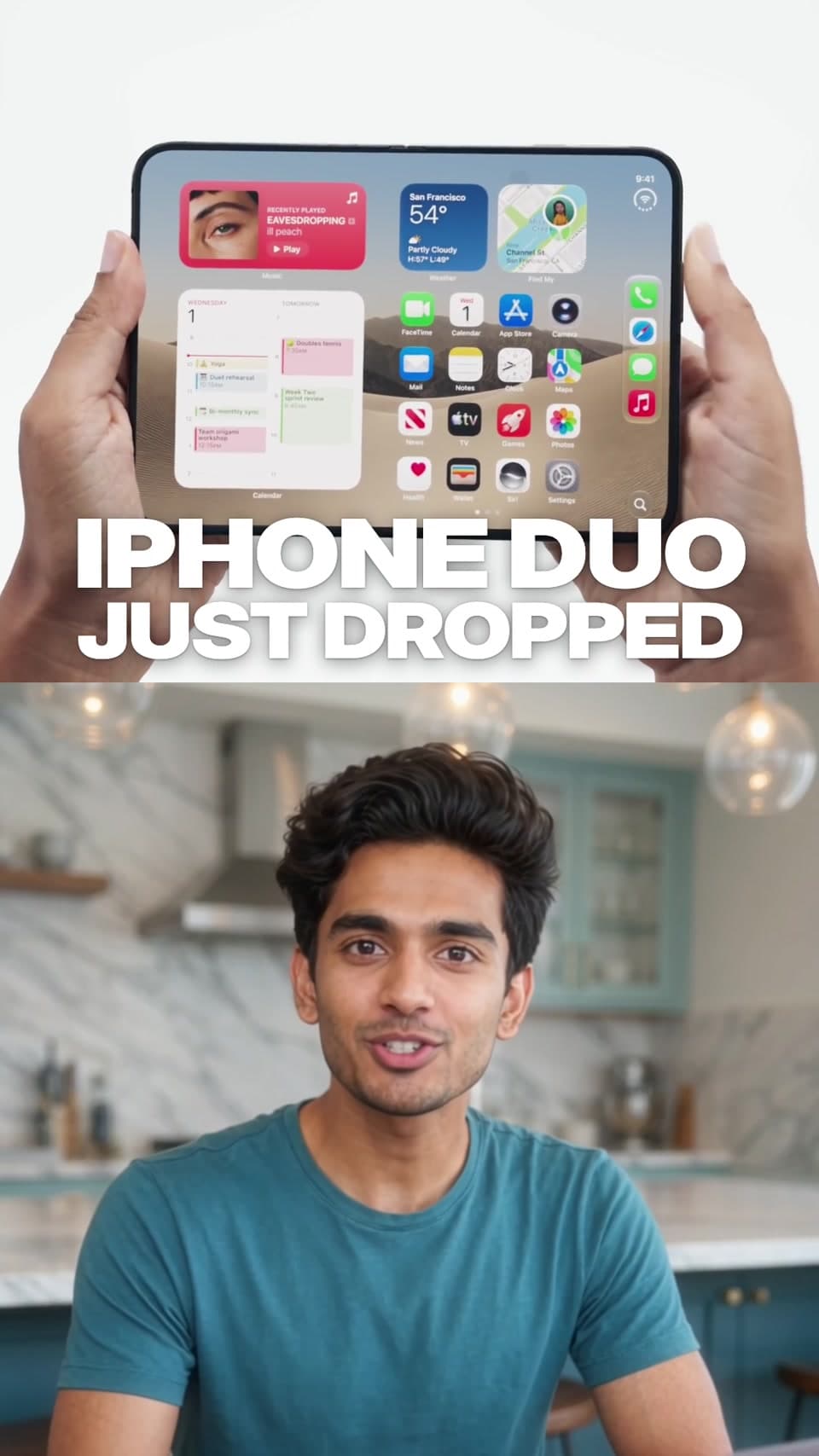 Tech News Reel: talking-head video example