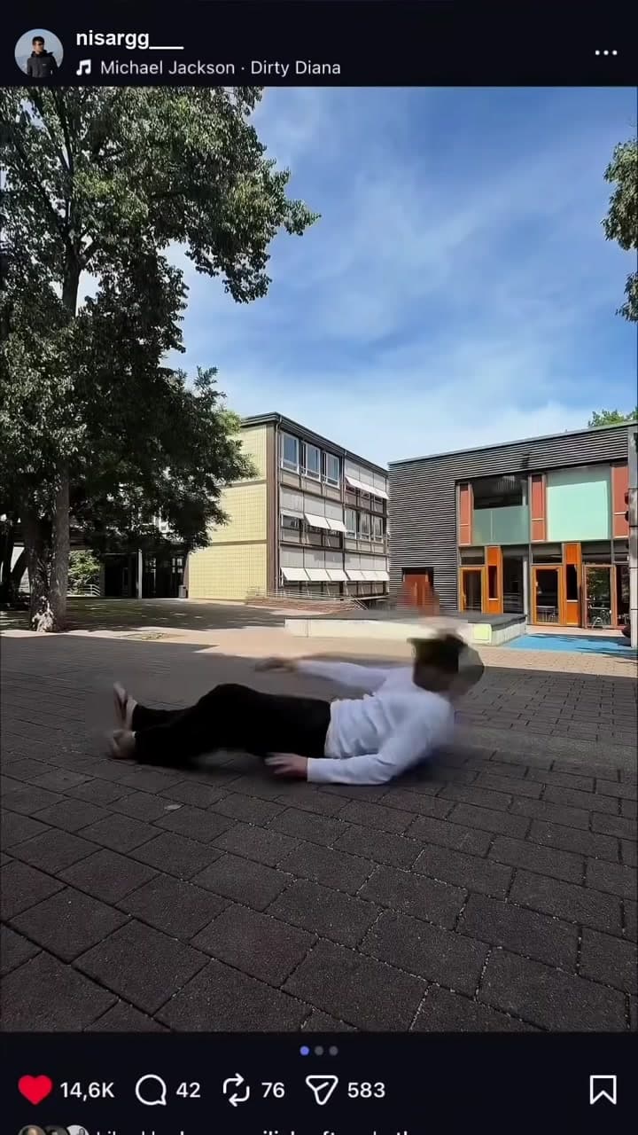 Falling Through the Feed: viral trends video example